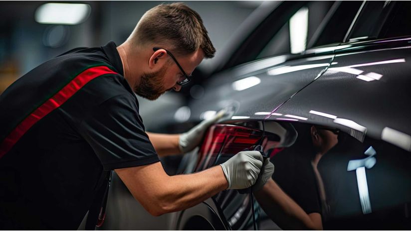 Le redressage d'une carrosserie dans un atelier automobile