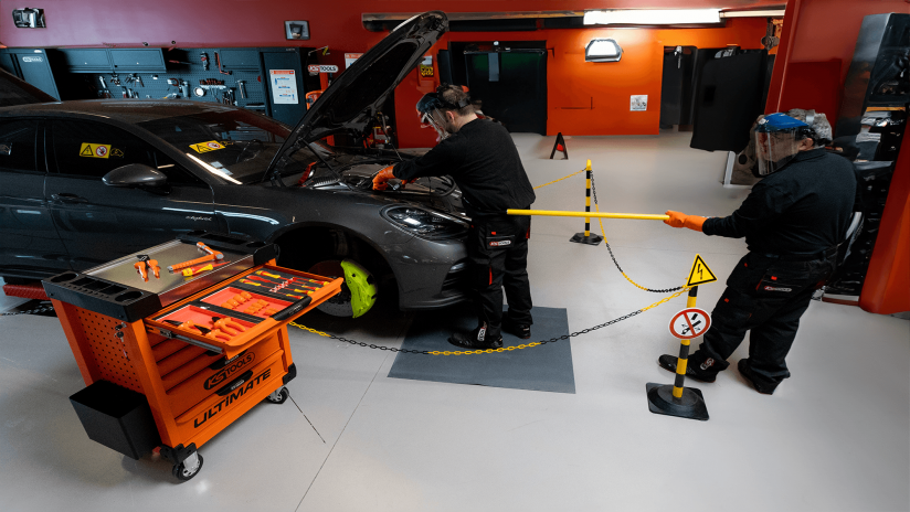 La sécurité dans un atelier automobile