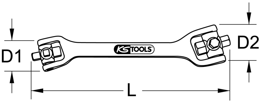 KS TOOLS 150.4925 Kit de réparation pour bouchons de vidange (12 pcs)  M15x1,5