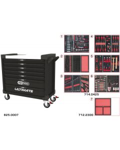 Servante d'atelier 3 tiroirs + rangement + 101 outils accessoires inclus  garage