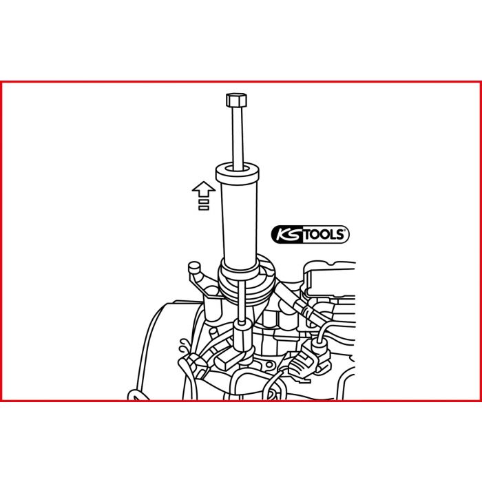 KS Tools - Douille d'extraction d'injecteur du jeu 152.1350