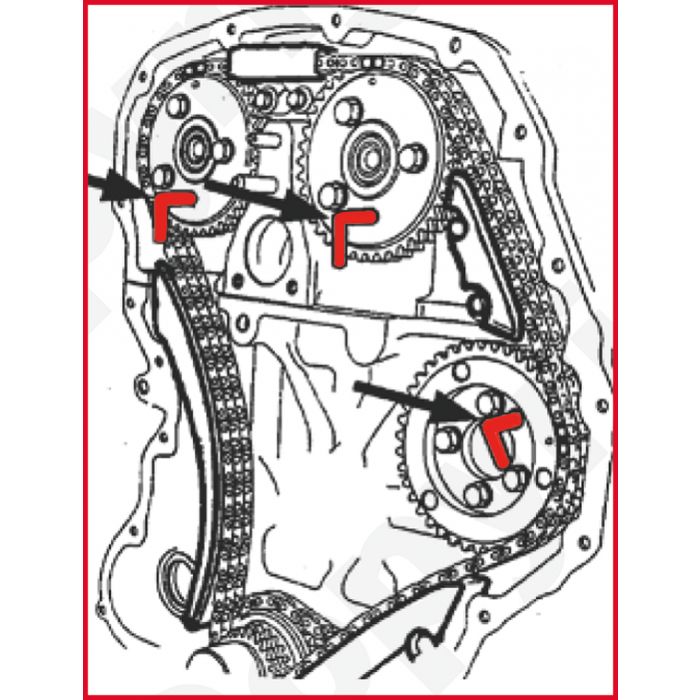 Kit d'outils de calage adapté aux moteurs Ford 2.0 – 2.2 – 2.4, Duratorq  TDCI 16V, diesel - Würth Caraïbes / Outre-Mer