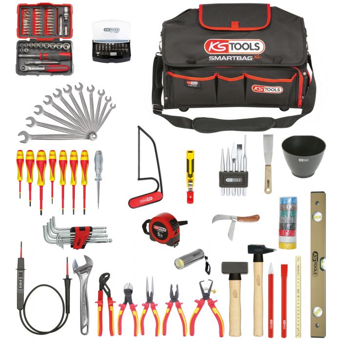 Composition d'outils pour électricien en sac Smartbag - Ks tools