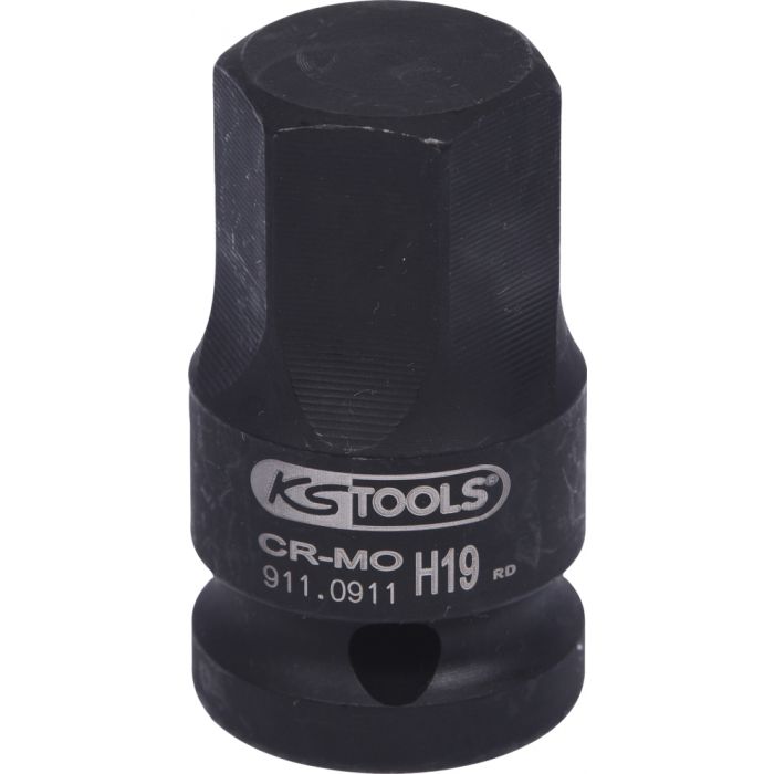 KS Tools - Douille tournevis 6 pans à chocs 3/8'', 10 mm