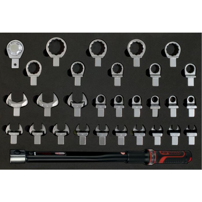 KS Tools - Jeu de clé dynamométrique à emmancher 3/8'' - 9x12 mm