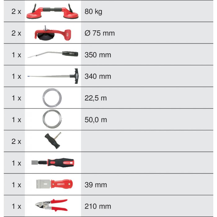 KSTOOLS - Kit de réparation de pare-brise, 12 pcs - 140.1065