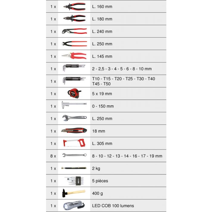 KS Tools Boîte à outils 100 pièces (911.0100) au meilleur prix sur