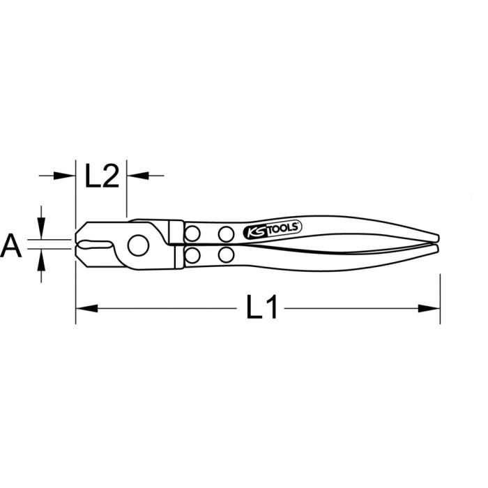 Pince à collier pour soufflets de cardan, 0-22 mm, L. 260 mm à prix mini -  KS TOOLS Réf.115.1050