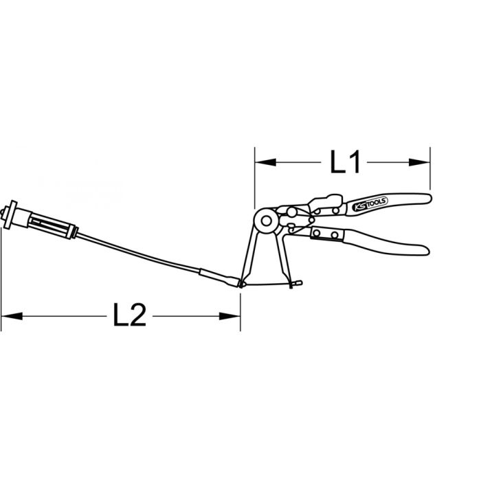 208-4, Pinces pour colliers de serrage SAM, L. (hors tout) 270 mm, 1  pièce(s)