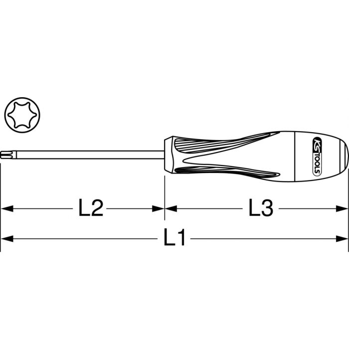 KS Tools - Douille tournevis ULTIMATE TORX® 1/4'', L.37 mm - T40